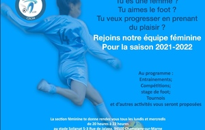 Rejoignez les Séniors Féminines…..